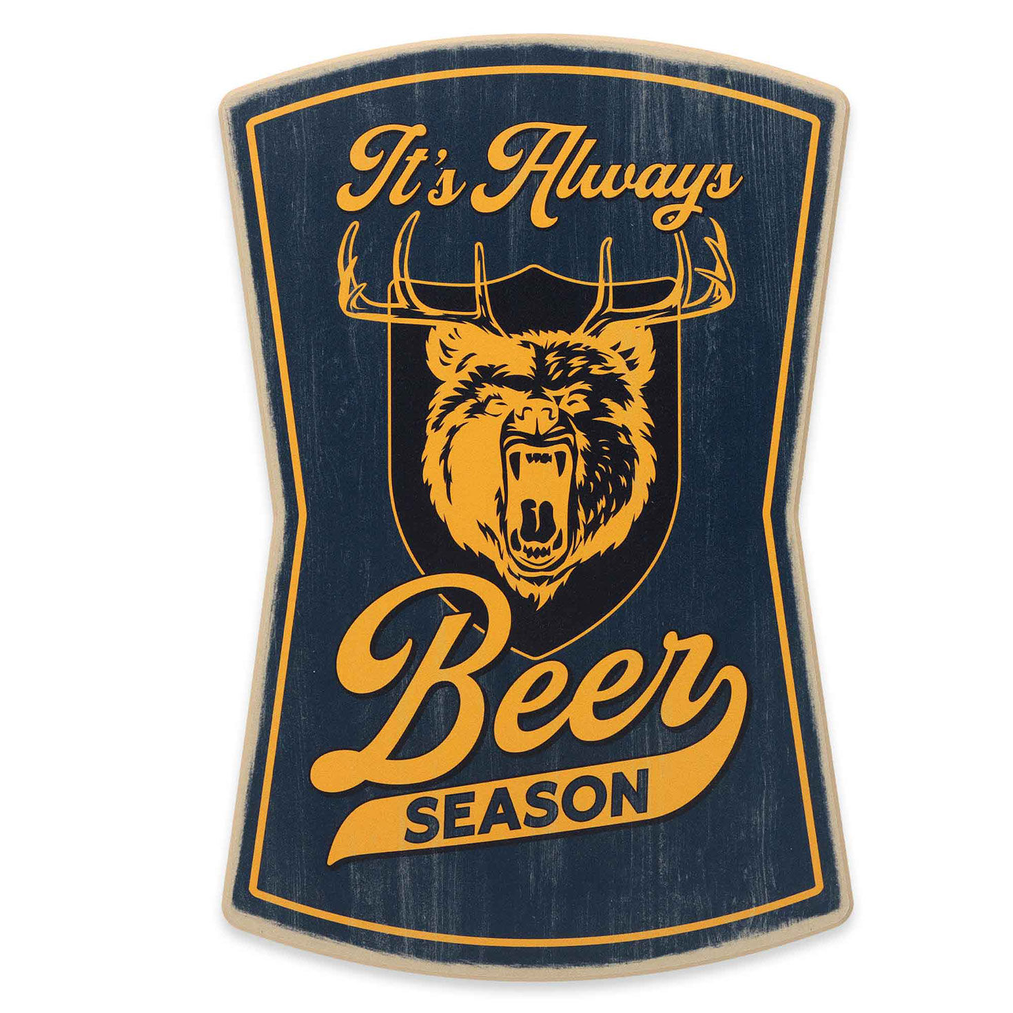 It's Always Beer Season Funny Sign  image number 1