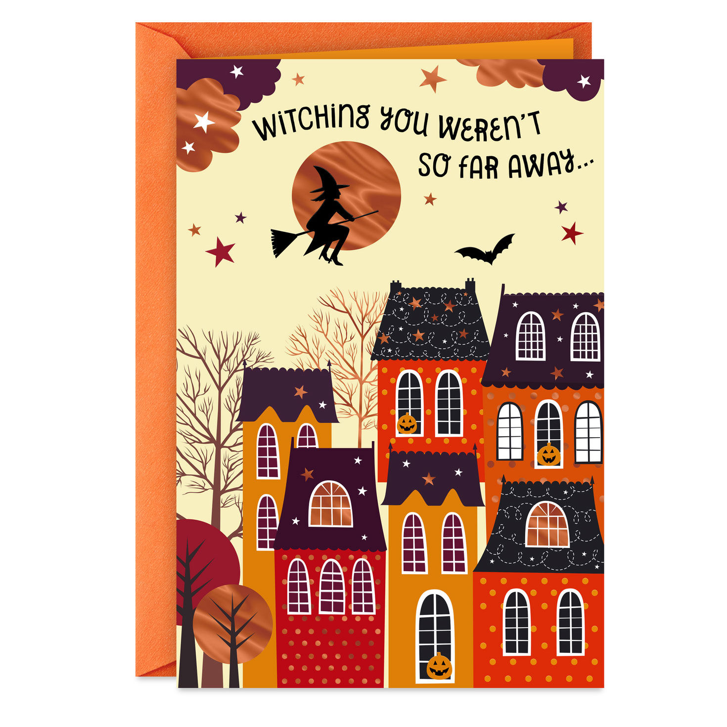Witching You Weren't So Far Away Across the Miles Halloween Card for only USD 0.99 | Hallmark