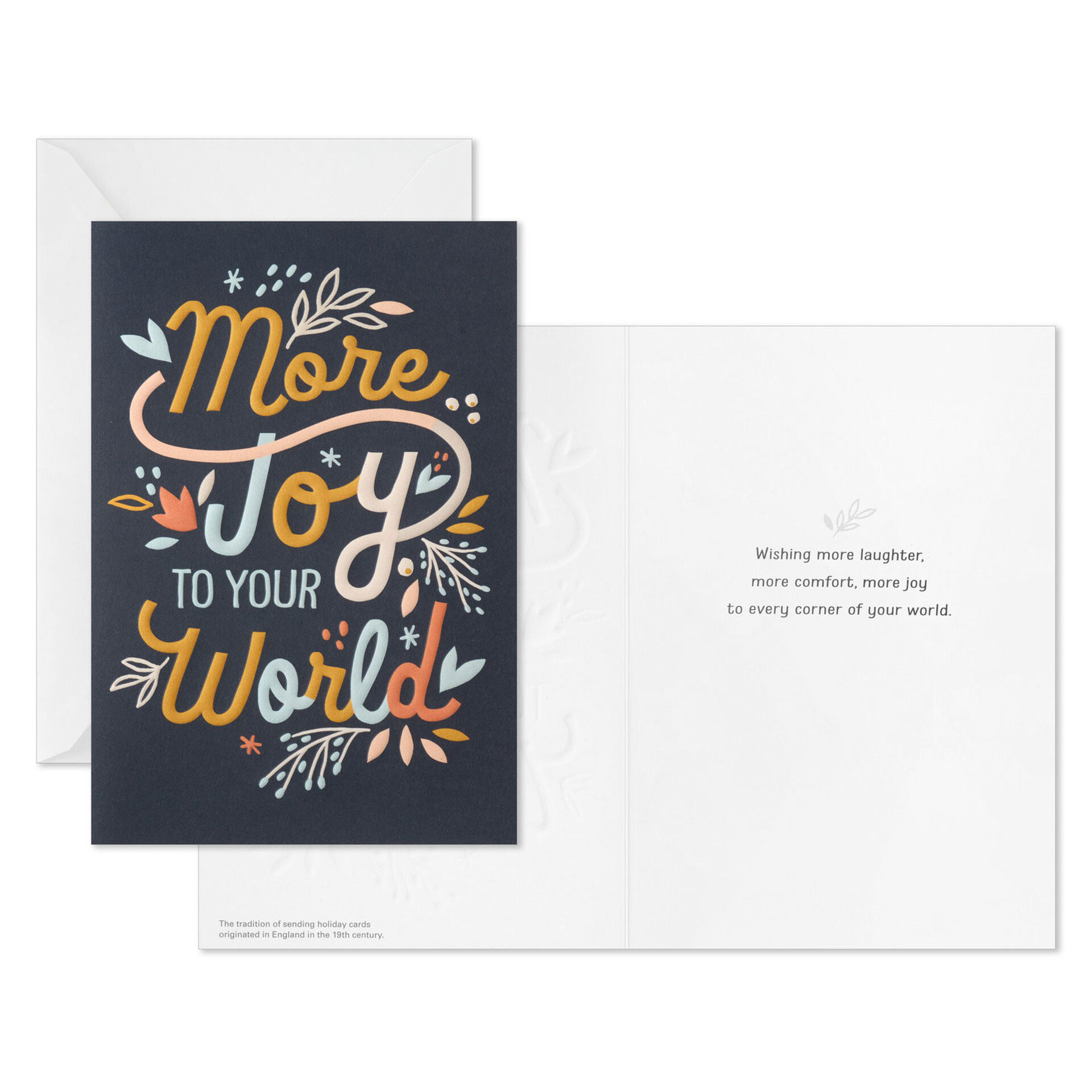 UNICEF Colorful Lettering Boxed Christmas Cards, Pack of 12 Boxed