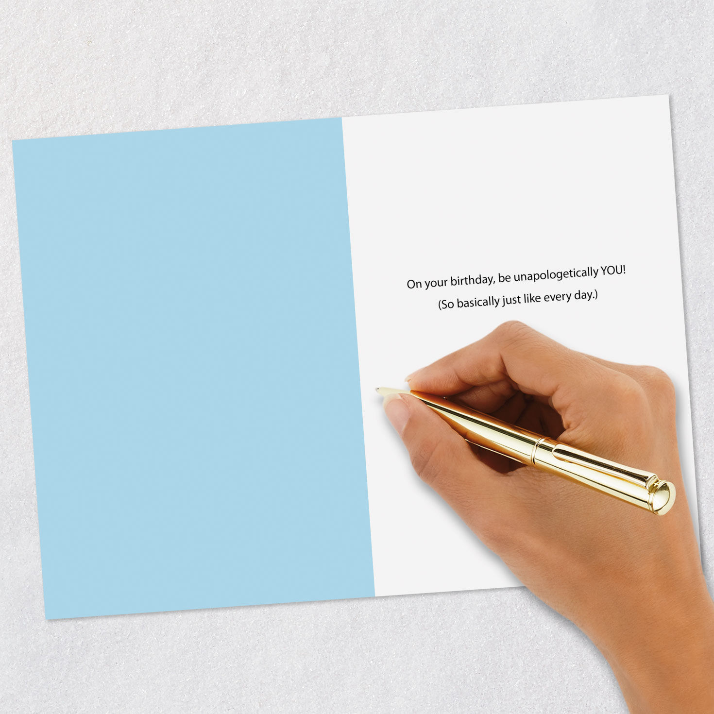 Girl in Super Hero Mask and Cape Funny Birthday Card Signing card image number 6