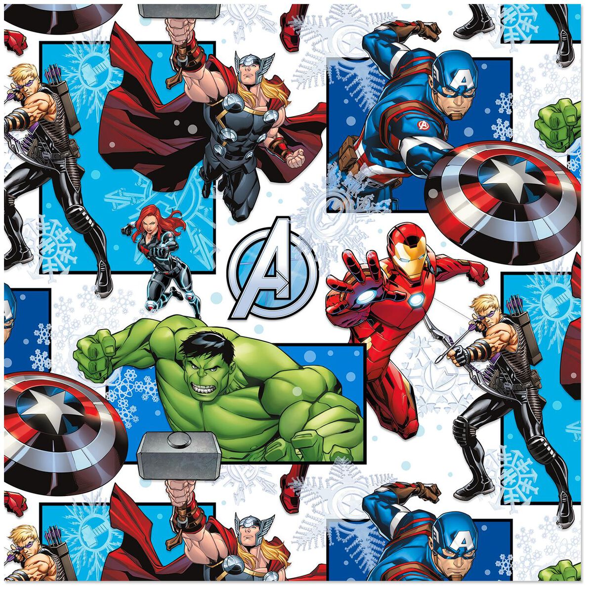 Marvel Avengers in Action Christmas Wrapping Paper Roll