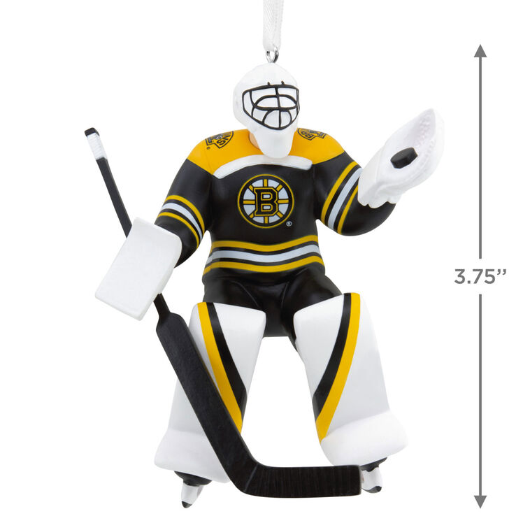 NHL Boston Bruins® Goalie Hallmark Ornament Hallmark Ornaments
