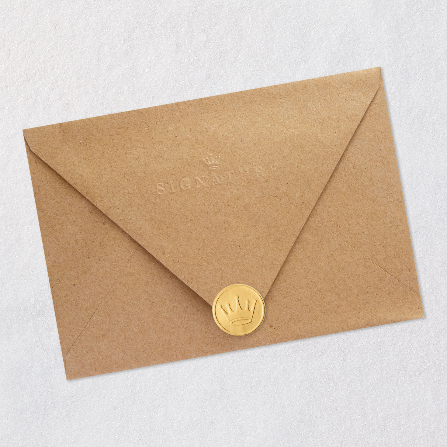 Deer Antlers Birthday Card Envelope Back with Seal image number 7