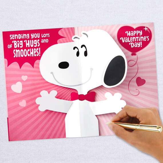 Peanuts® Snoopy Hug Musical Pop-Up Valentine's Day Card, , large image number 8