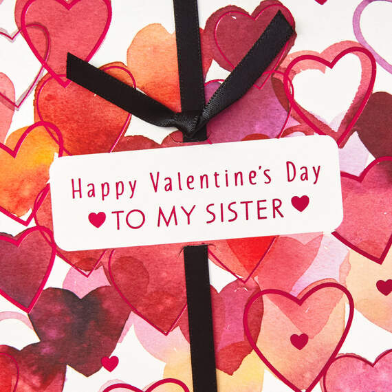 Love You, Sister Hearts Valentine's Day Card from Sister, , large image number 5