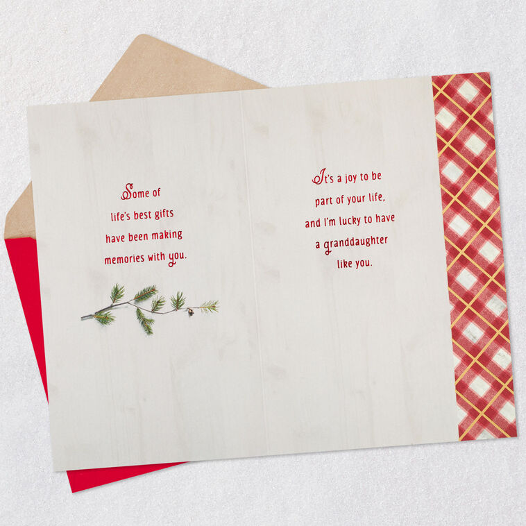 Lucky to Have a Granddaughter Like You Christmas Card, , large image number 4
