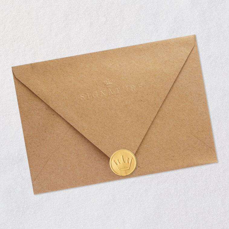 Botanical Envelopes Signature Birthday Card Envelope Back with Seal image number 8