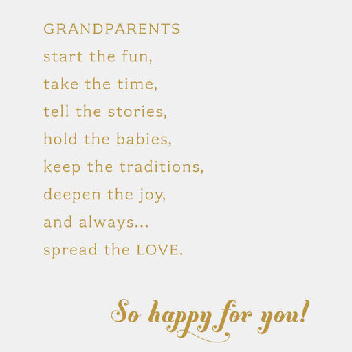 Baby Carriage New Baby Card for Grandparents, 
