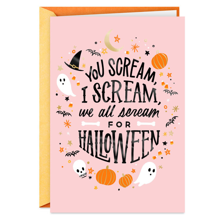 We All Scream Halloween Card