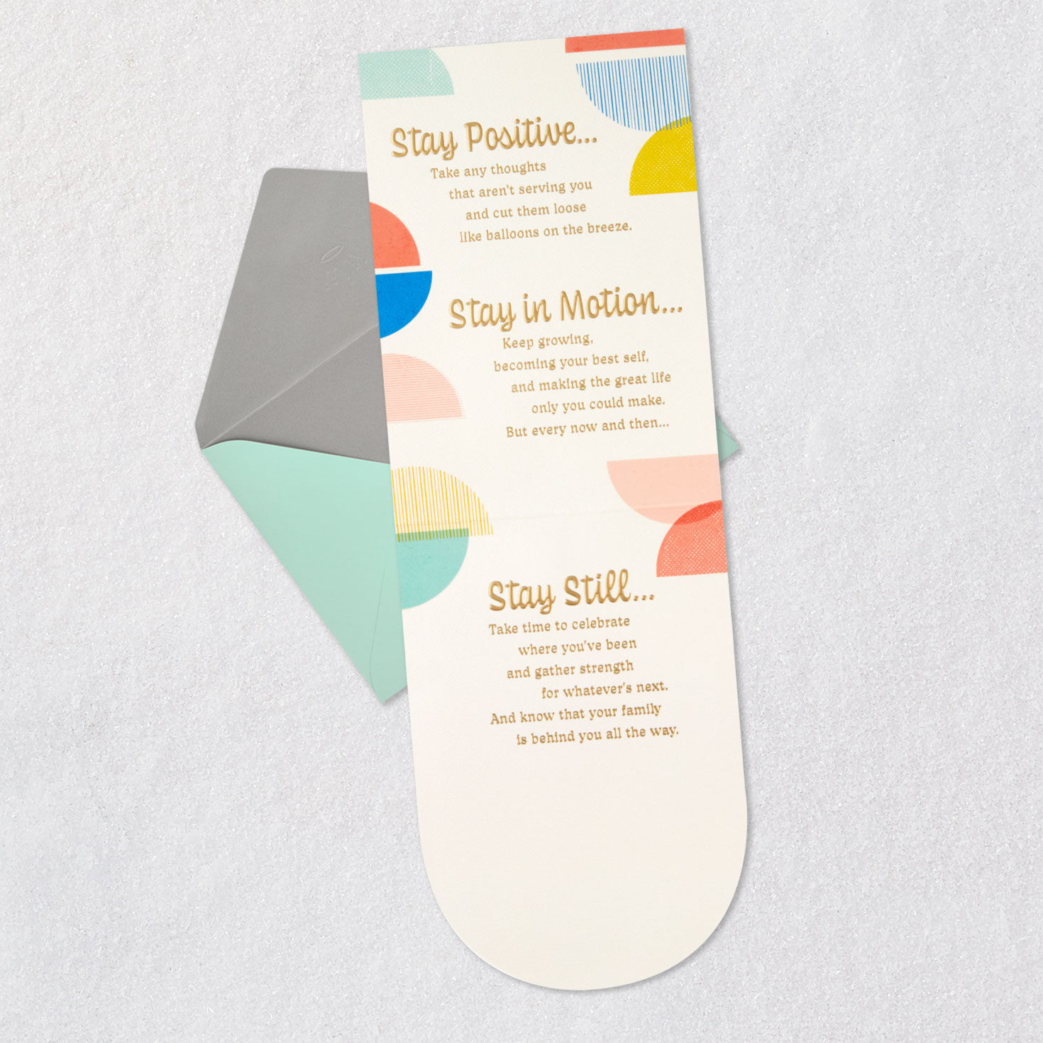 Stay Open, Focused and Positive Birthday Card for Daughter, , large image number 5