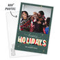Colorful Shadowed Lettering Flat Holiday Photo Card, , large image number 3