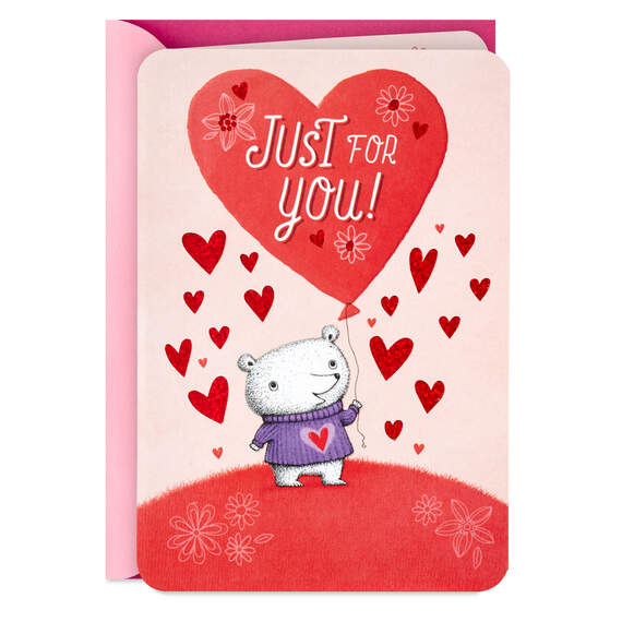 Happy Thoughts and Lots of Love Valentine's Day Card, , large image number 1