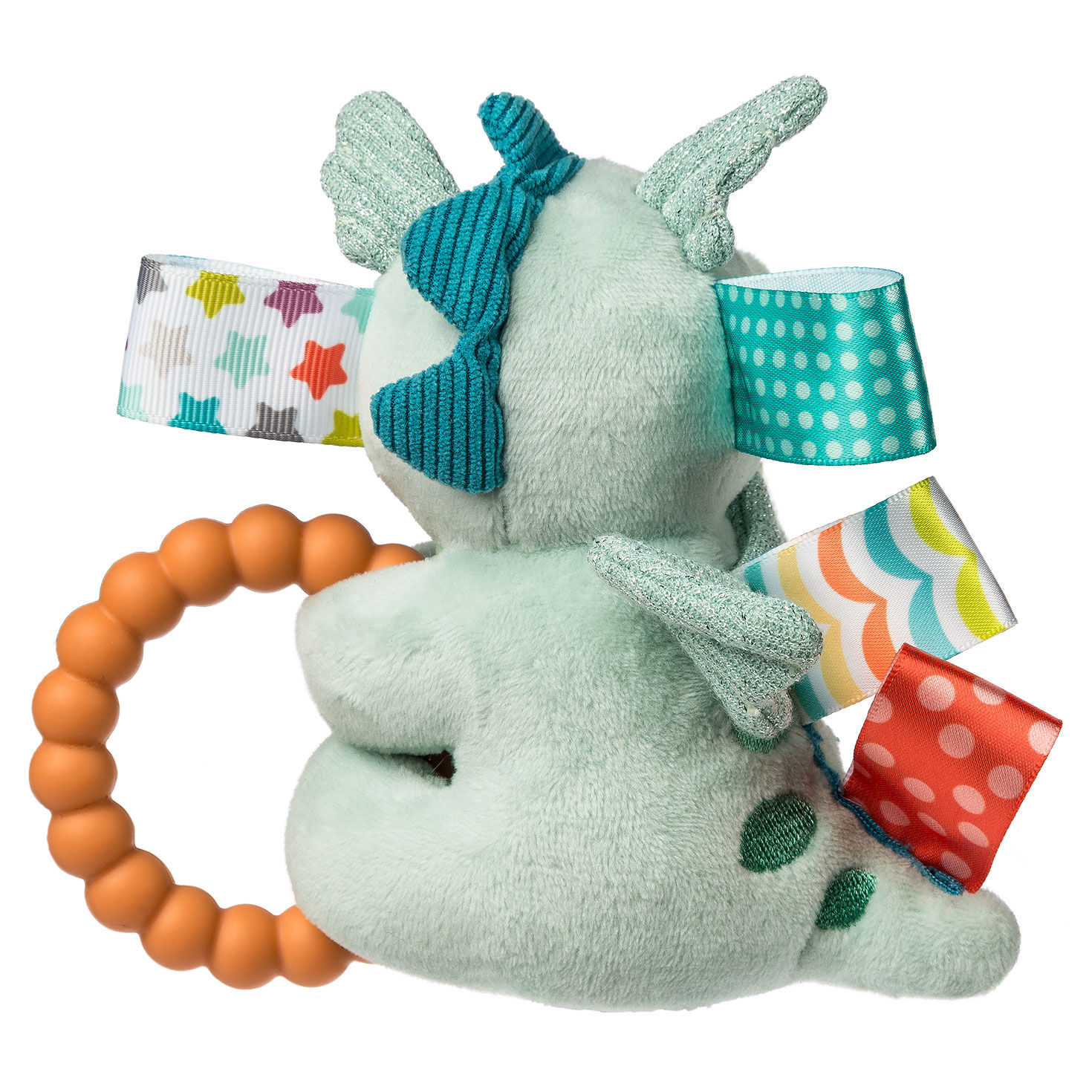 Mary Meyer Taggies Drax Dragon Plush Toy With Teether and Rattle, , large image number 2