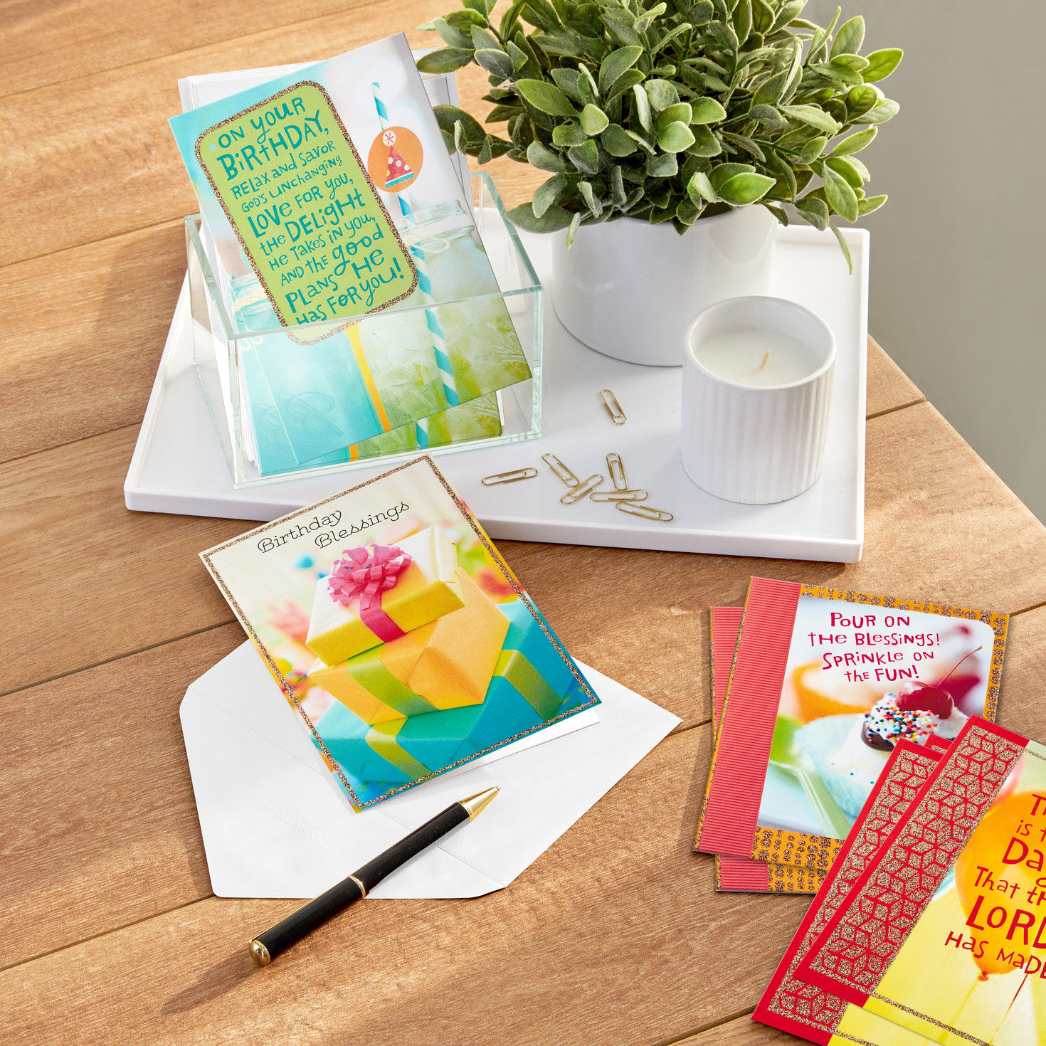 Colorful Assorted Religious Birthday Cards card in use image number 10