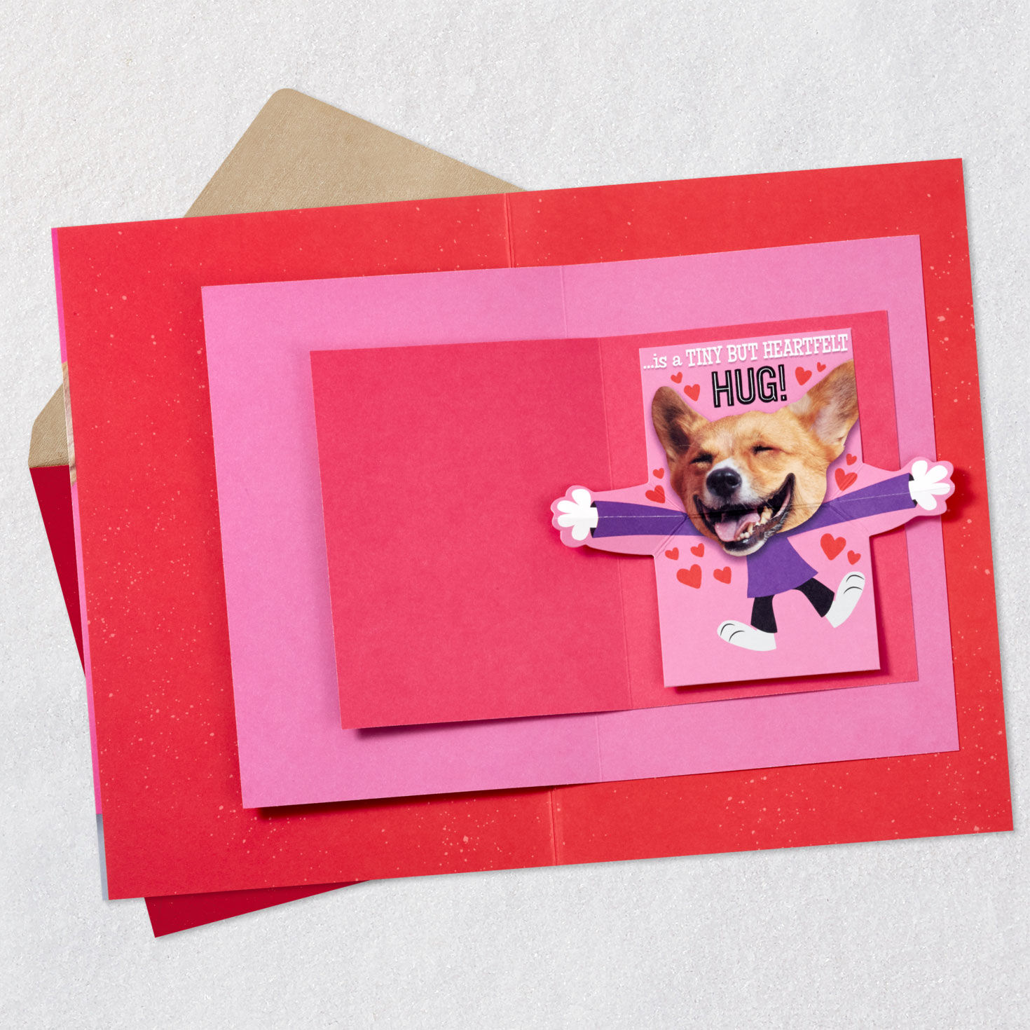 Dog Valentine's Day Card with Mini Card Sentiment image number 6