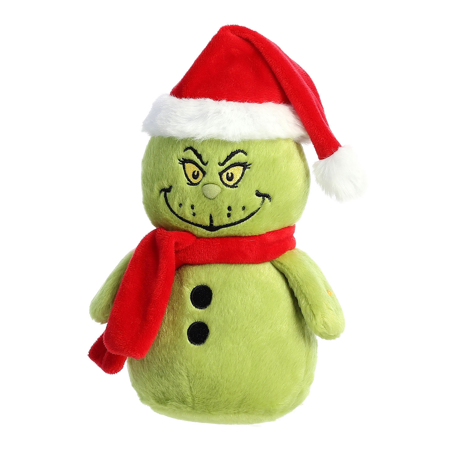 Aurora Grinch Snowman Christmas Plush, 8&rdquo;, , large image number 5