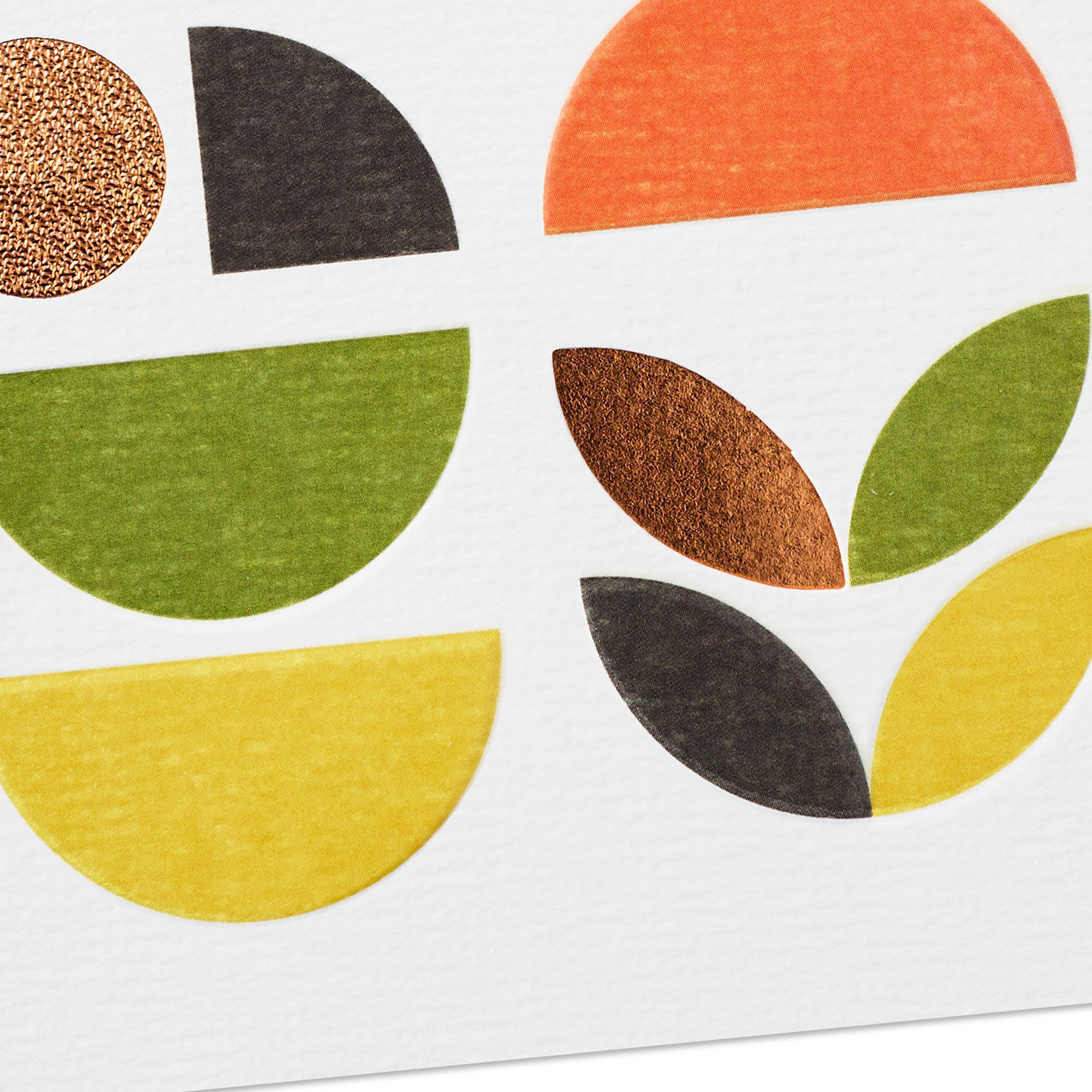 Green, Yellow and Bronze Abstract Shapes Nephew Birthday Card Card Front Detail image number 6