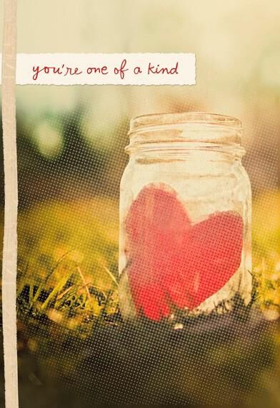 Heart in Mason Jar Valentine's Day Card