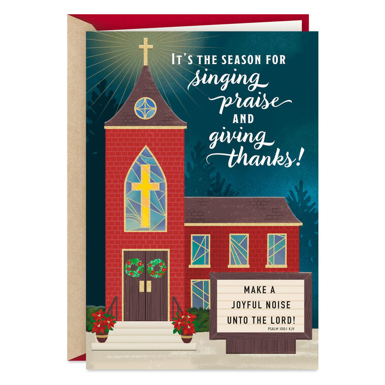 Wishing You Jesus Joy Religious Christmas Card