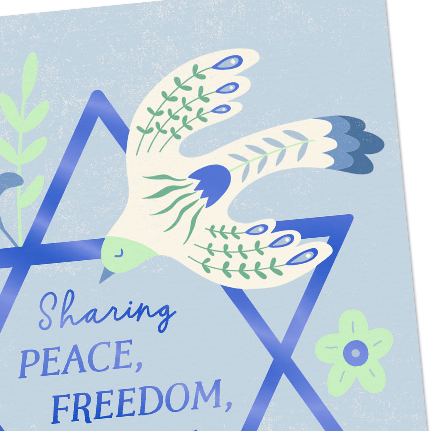 Peace, Freedom and Love Dove and Star of David Hanukkah Card for only USD 2.99 | Hallmark
