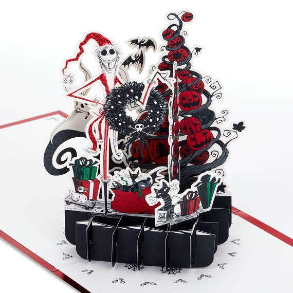 Disney Tim Burton's The Nightmare Before Christmas Season's Creepings 3D Pop-Up Christmas Card