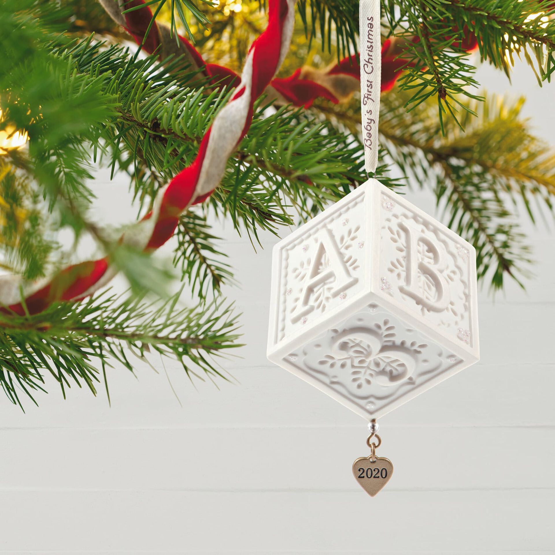 Baby S First Christmas 2020 Porcelain Ornament Keepsake Ornaments Hallmark