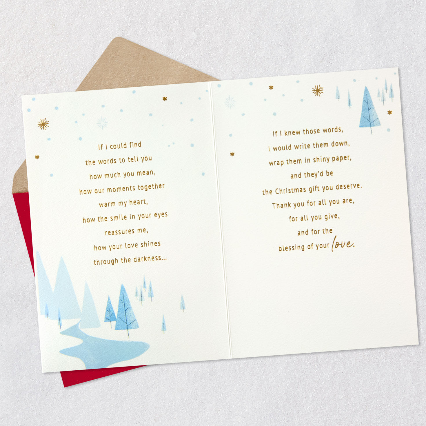 Buck Deer in Woods Husband Christmas Card Open card with envelope image number 4