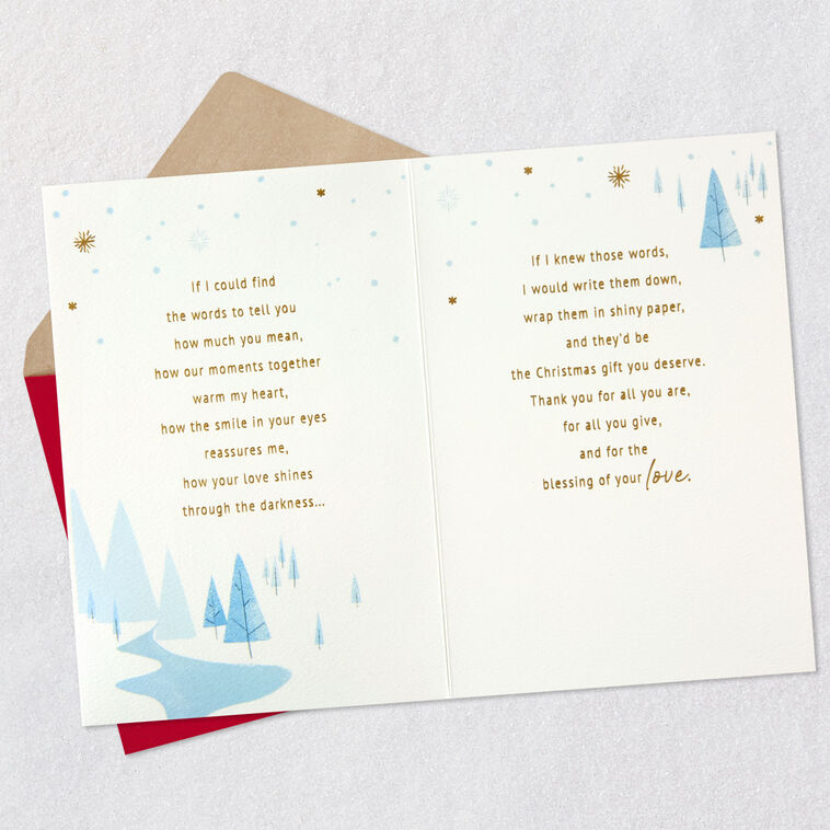 Buck Deer in Woods Husband Christmas Card Open card with envelope image number 4