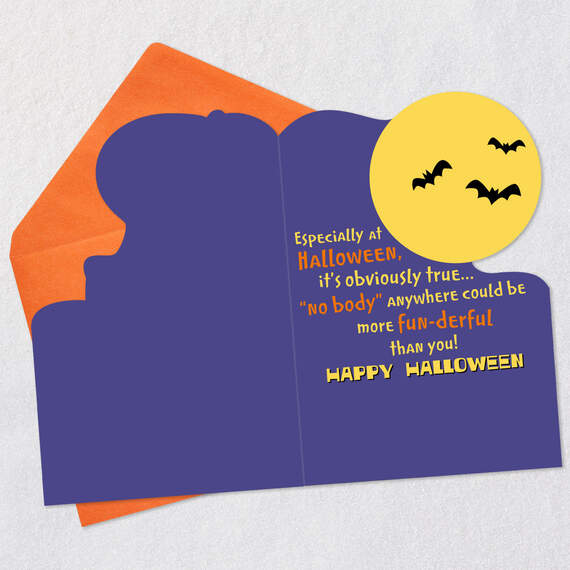 Trick or Treat Skeleton Halloween Card, , large image number 3