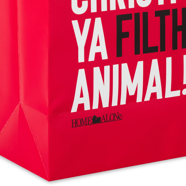 Home Alone Funny Quote Large Christmas Gift Bag Base/Side Detail image number 5