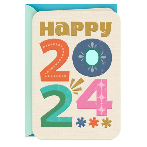 A Million Moments of Happy 2024 New Year Card, 