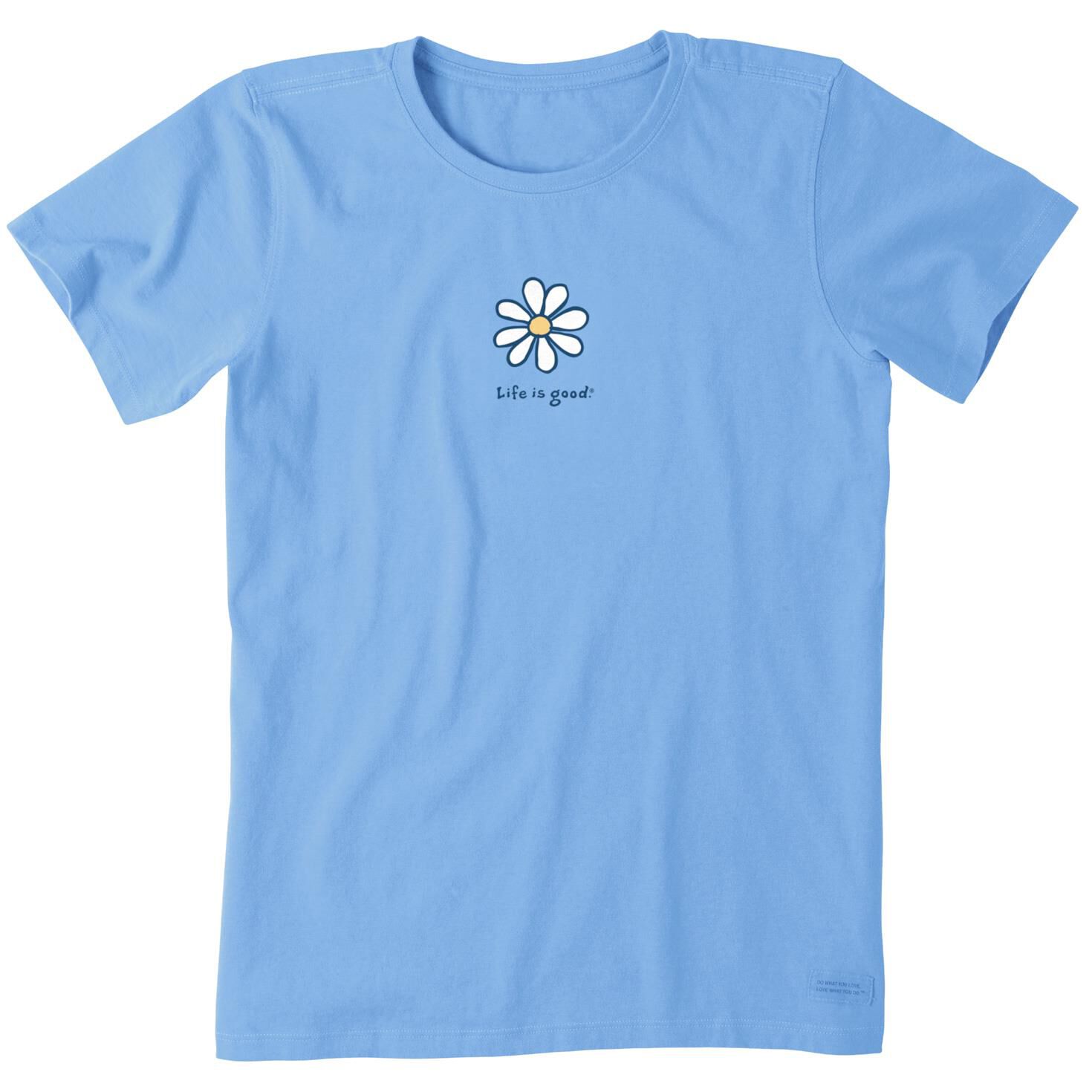 Life Is Good Women S Daisy Powder Blue T Shirt Medium Clothing