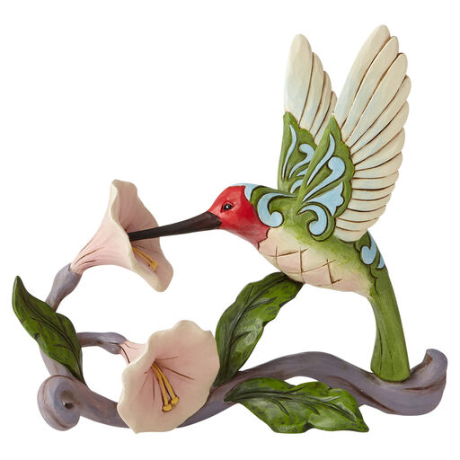 Jim Shore Hummingbird With Flower Figurine, 5.25", 