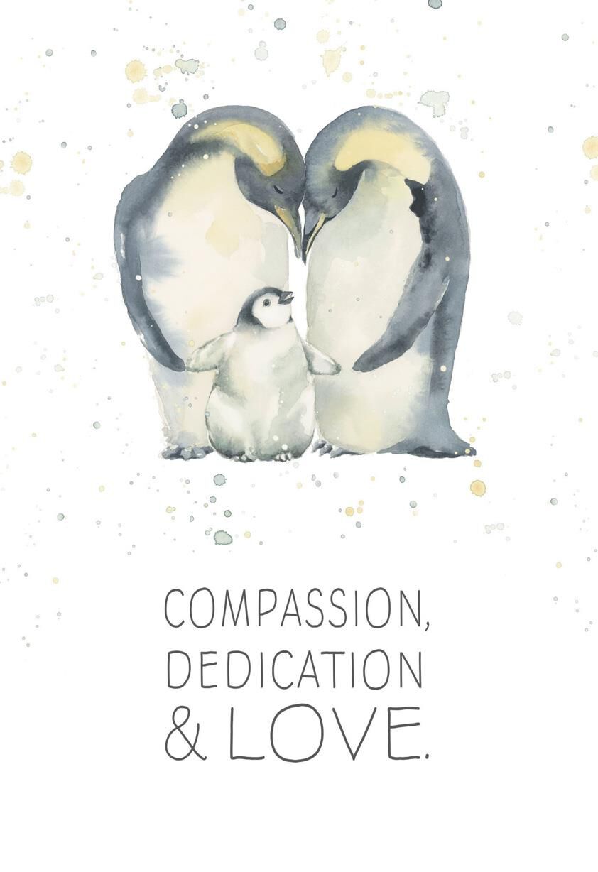 Dads-to-Be Penguins New Baby Card