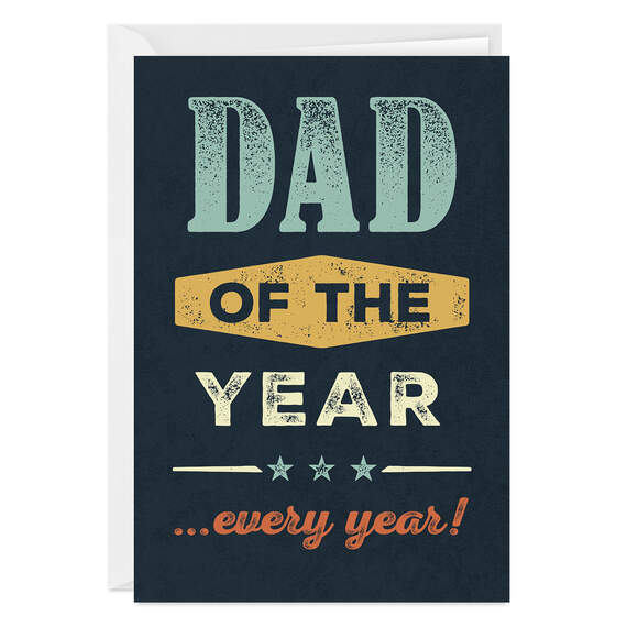 Dad of the Year Folded Photo Card, , large image number 1