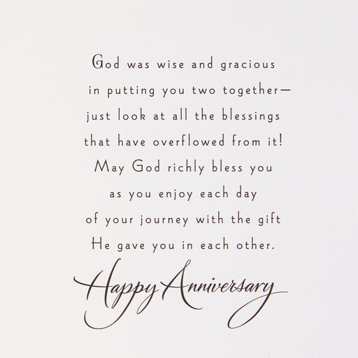 With Joy for You Religious 50th Anniversary Card, 