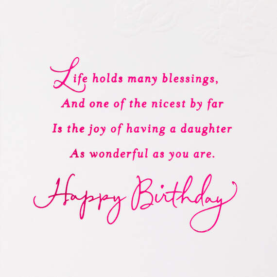 A Daughter As Wonderful As You Birthday Card From Both of Us, , large image number 3