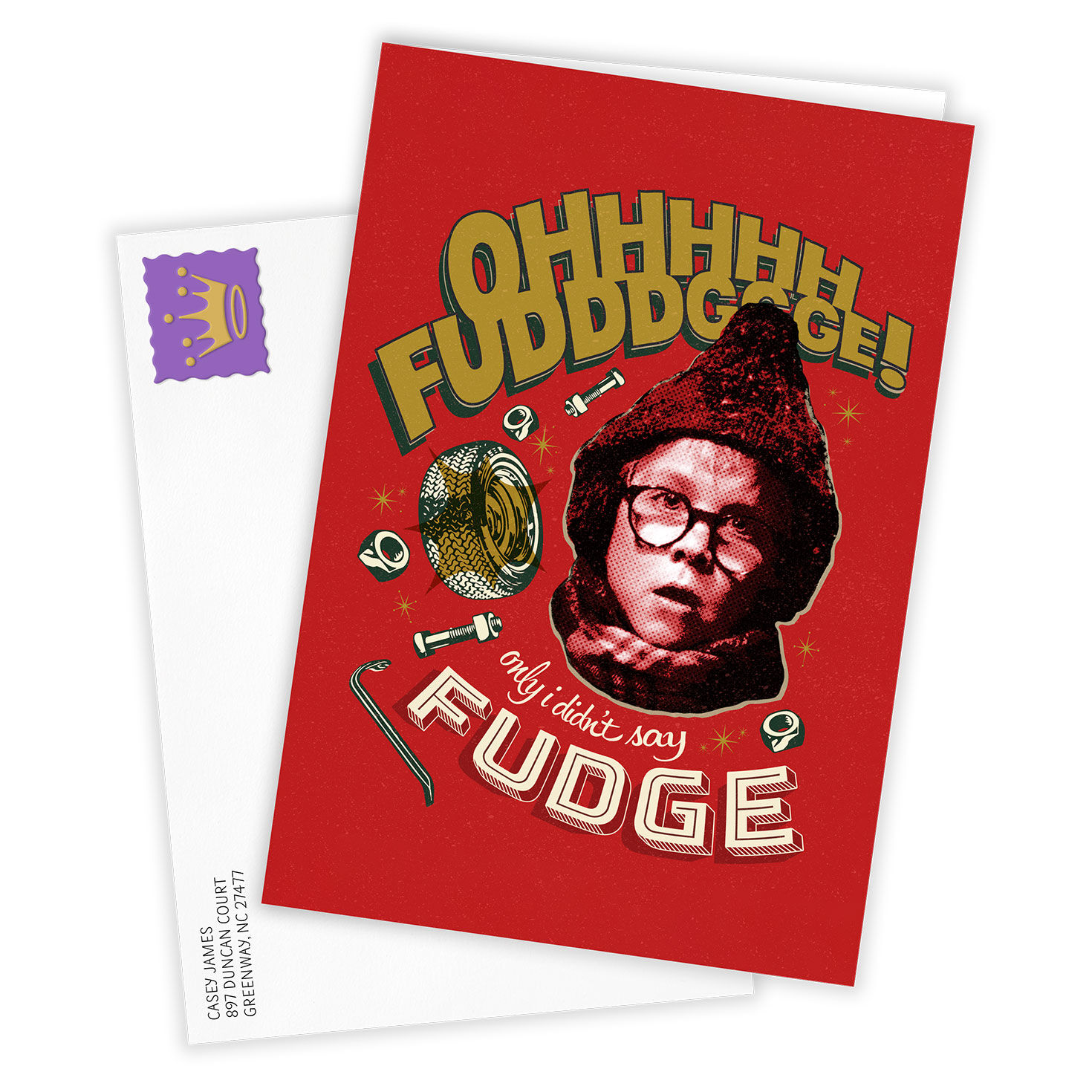 A Christmas Story&trade; Ohhhhh Fudddggge Custom Christmas Card, , large image number 2
