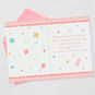 Newborn Items and Hearts 99-cent New Baby Girl Card Open card with envelope image number 4