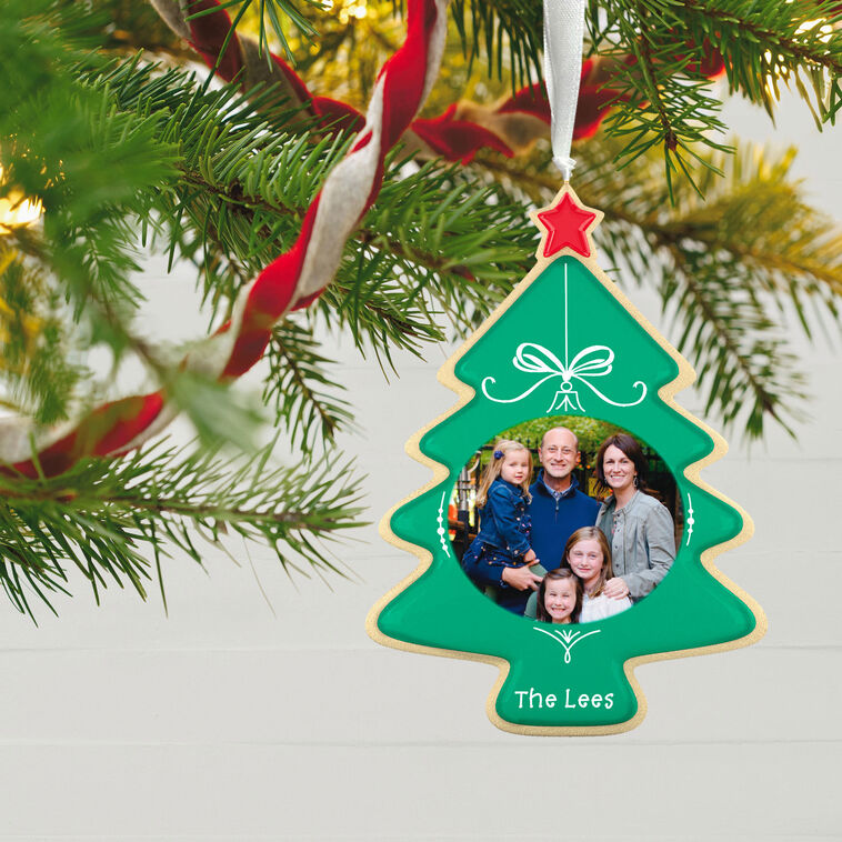 Sweet Memories Sugar Cookie Tree Personalized Ornament, Custom Oval Photo and Text, , large image number 2