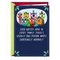 Colorful Cartoon Critter Family Funny Christmas Card Card Front image number 1