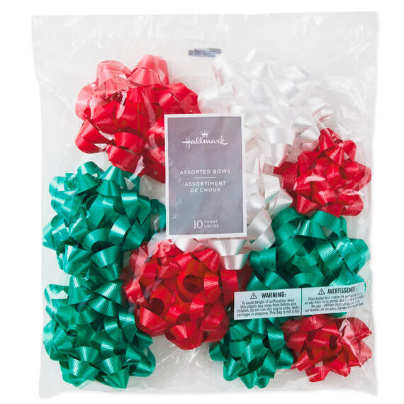 Bag of 10 Assorted Crimped Gift Bows, , large image number 3