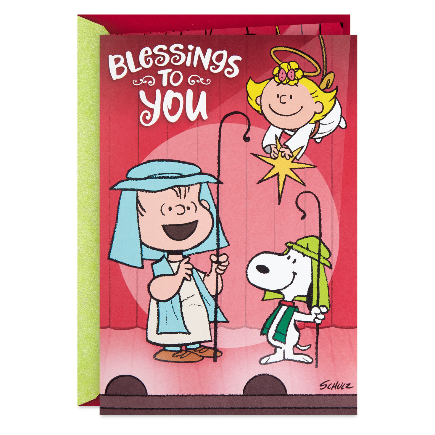Peanuts® Blessings and Joy Nativity Scene Musical Pop-Up Christmas Card