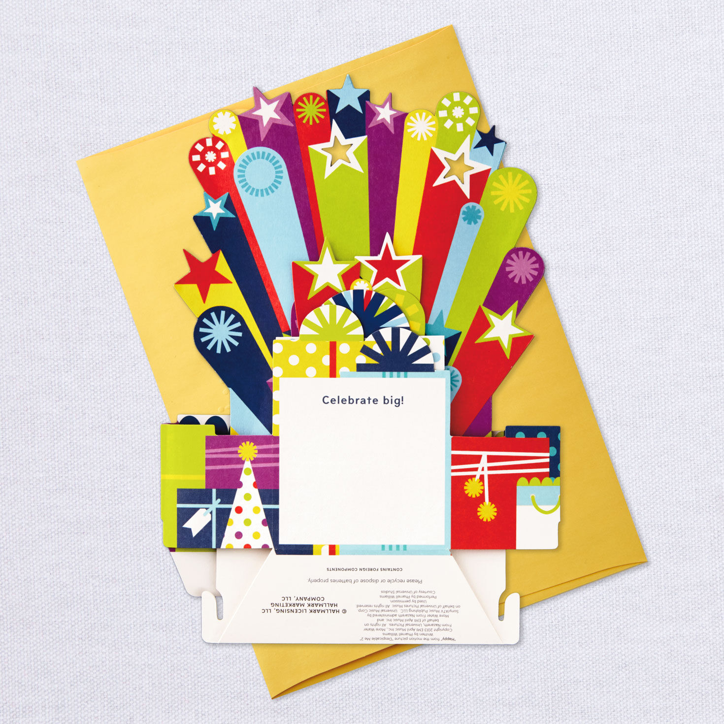 Celebrate Big Musical 3D Pop-Up Birthday Card With Light for only USD 9.99 | Hallmark