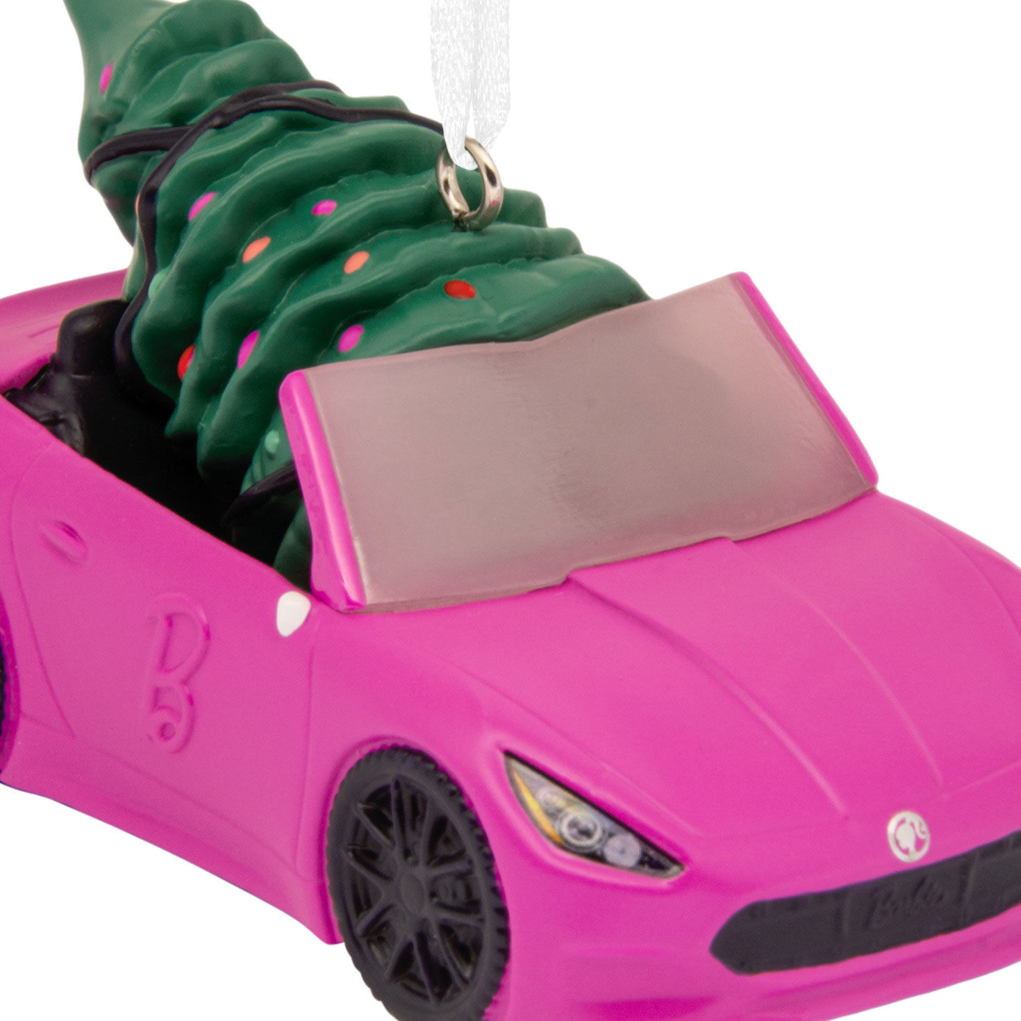 Barbie Car With Tree Christmas Ornament closeup view image number 5