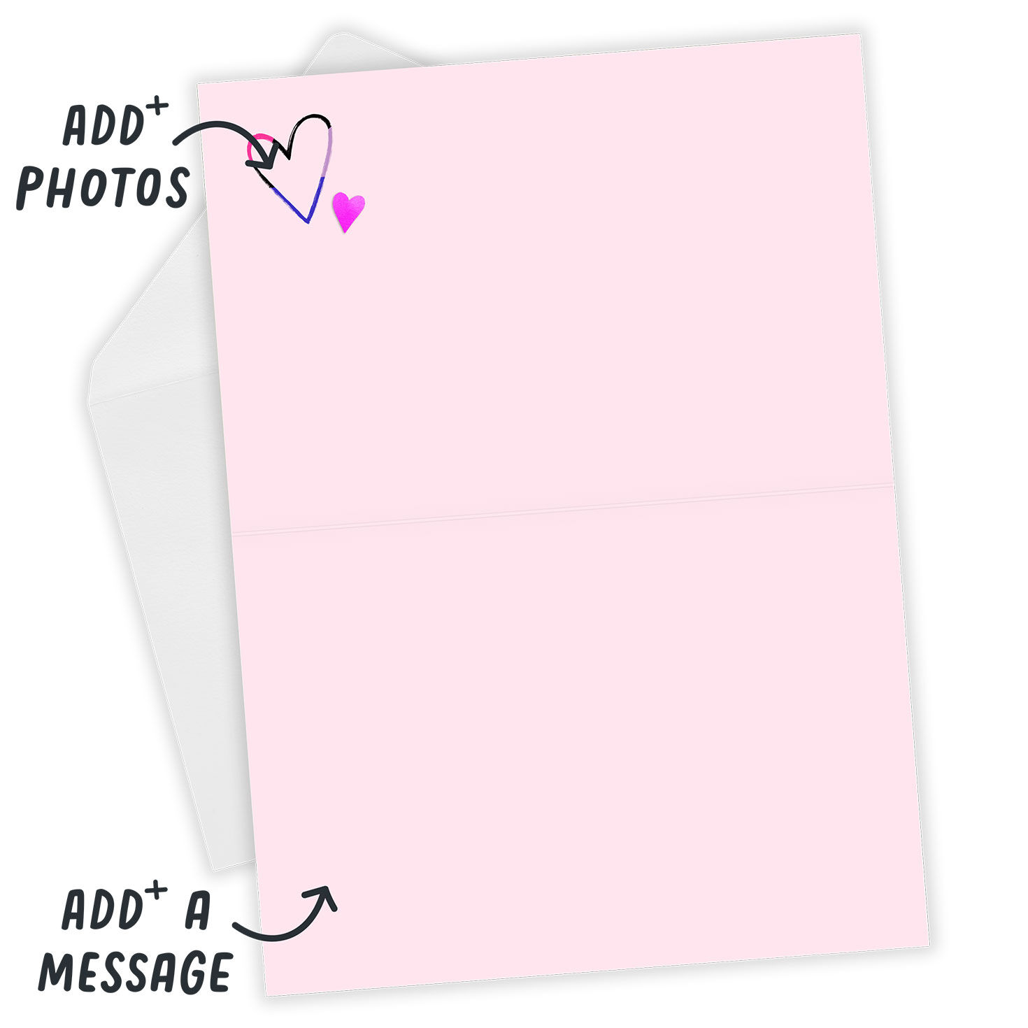 Artistic Hearts Photo Collage Custom Love Card, , large image number 4