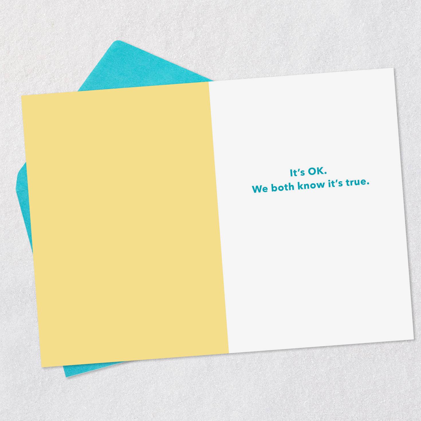 Colorful Block Lettering Funny Father's Day Card for Dad Open card with envelope image number 3