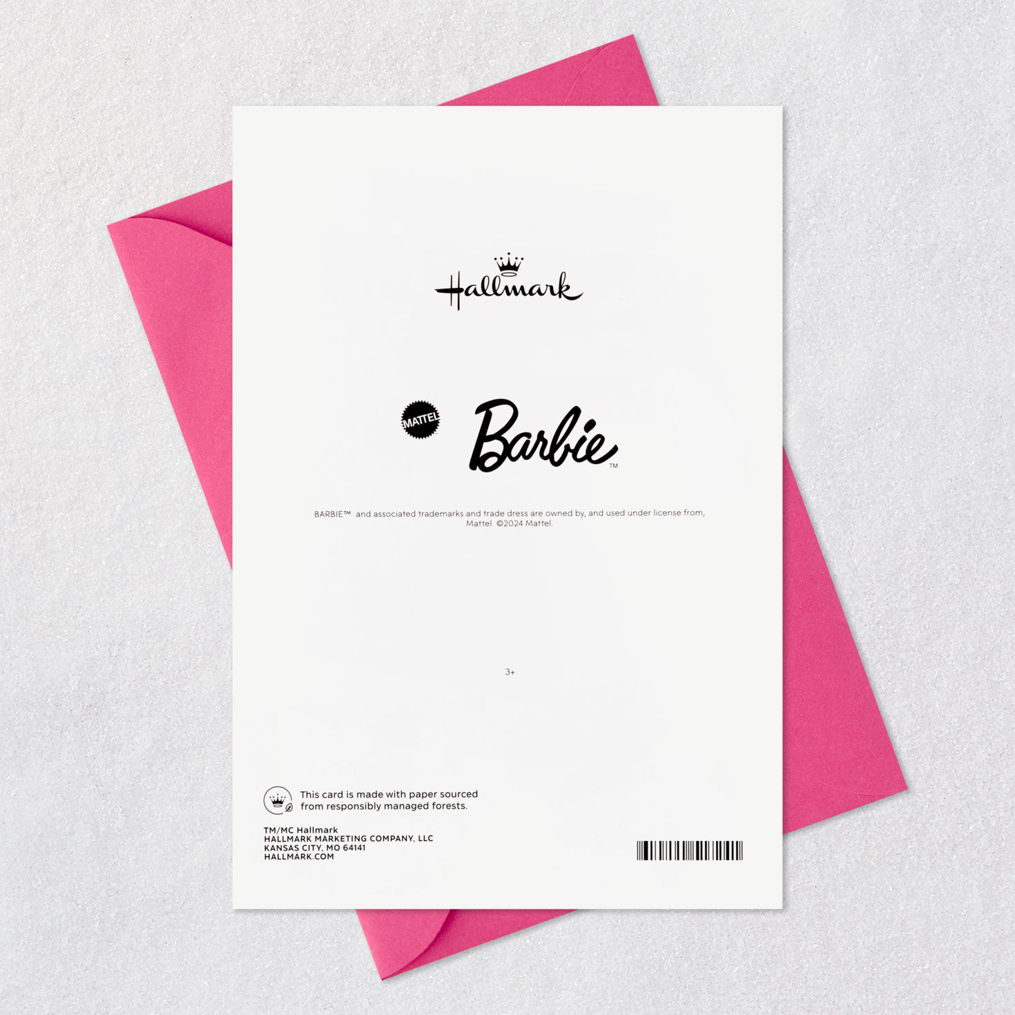 Barbie&trade; You&rsquo;re One-of-a-Kind Birthday Card With Sticker for Granddaughter, , large image number 8