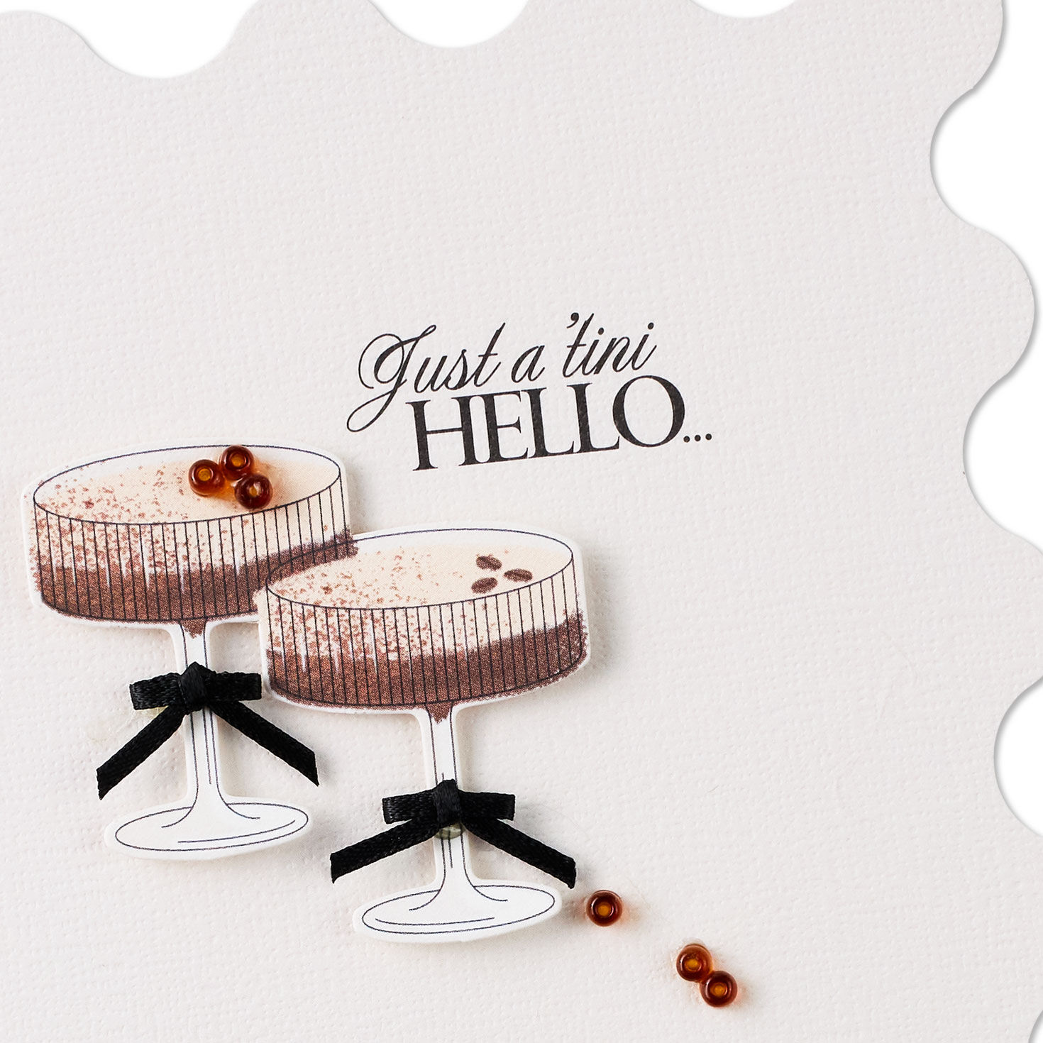 Espresso Martini Blank Hello Card Card Front Detail image number 3