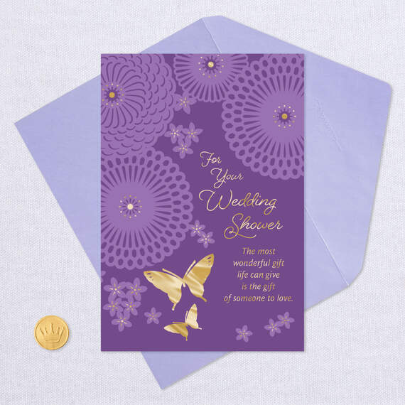 Wishes of Happiness and Love Wedding Shower Card, , large image number 5
